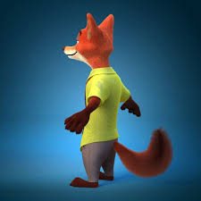 3d Fur Nick Model Cartoon Fur Model