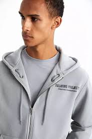 Buy GRIMELANGE Lamar Cotton Hooded Dark Gray Sweatshirt 2025 Online