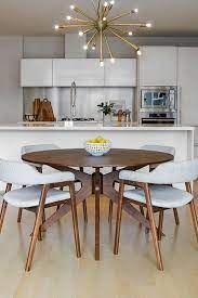 Designed with small spaces in mind, the box frame drop leaf table doubles in width when its two side leafs are extended so that you can seat two on a normal day and make room for six when company calls. Round Dining Tables Are The Perfect Companion For Small Spaces No Corners Make Them Easy To Navigat Apartment Dining Small Dining Room Table Dining Room Small