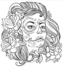 Sweet sugar skull dia de los muertos calavera. Sugar Skulls Day Of The Dead Coloring Pages For Adults