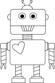 Black And White Robot Robot Clipart Heart Robot Black And White Png Image With Transparent Background Png Free Png Images In 2020 Robot Clipart Robot Craft Coloring For Kids