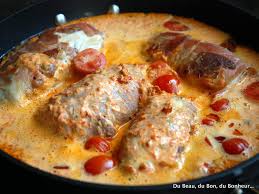 Blancs De Poulet Farcis Au Chevre Et Chorizo Du Beau Du Bon Du Bonheur Poulet Farci Blanc De Poulet Farci Recettes De Cuisine