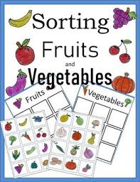 sorting fruits and vegetables 30 plus pictures life skills