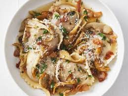 Squash Ravioli With Mushrooms And Pancetta Recipe Food Network Recipes Pancetta Recipes Food Network Magazine