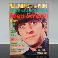 From my Beatles related 'Teen Screen' magazines PART 1... 🟥🟨 Teen Screen  🟩🟫 VOL. 5 NO. 8 AUGUST, 1964 USA 🇺🇸 🟨 PAUL IS MARRIED! WE HAVE PROOF!  🟩 WHY JOHN HAS