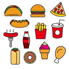 Clipart food transparent cartoon chicken. Set Of Fast Food Cartoon Lunch Food Clip Art Lunch Clipart Pizza Burger Png And Vector With Transparent Background For Free Download Food Cartoon Food Clips Food Clipart
