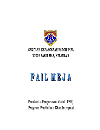 Panduan penyediaan fail meja warga jabatan kesihatan negeri sabah. Deskripsi Tugas Pembantu Pengurusan Murid Pendidikan Khas Dunia Sosial