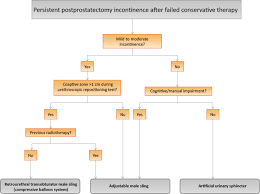 Evaluation And Management Of Postprostatectomy Incontinence