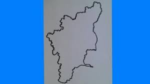 Tourist map of tamil nadu. How To Draw Tamil Nadu Map Very Simple Steps To Draw Tamil Nadu Map Outline Youtube