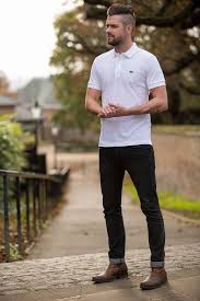Black Jeans And Brown Boots Men Get This Look For 81 Polo Shirt Outfits Brown Leather Chelsea Boots Mens Outfits