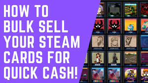 It's pretty simple to make money on steam trading cards if you know how to make it easy and workable for yourself. How To Bulk Sell Your Steam Cards For Instant Discount Youtube