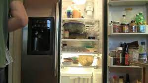 The ge refrigerator would not hold temperature and sometimes the lights in the refrigerator would turn off and it would stop dispensing water. Replacing Water Tank And Lines On Ge Side By Side Refrigerator Youtube