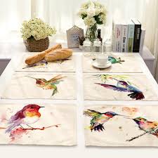The world's finest quality custom made table pads. Buy Watercolor Bird Art Decor Heat Insulation Table Cup Pads Placemat Anti Slip Tableware Dining Room At Affordable Prices Free Shipping Real Reviews With Photos Joom