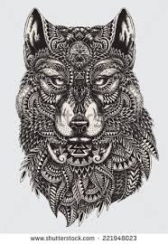 Grand loup coloriages d animaux 100 mandalas zen anti. Design Tattoo Animals Photos Et Images De Stock Loup Mandala Coloriage Animaux Dessins Tribaux