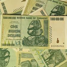 Image result for zimbabwe billion dollar note