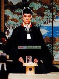 Ancient Japanese Emperor Costume And Hat Set Japanese Emperor Japan Fashion Ancient Japanese
