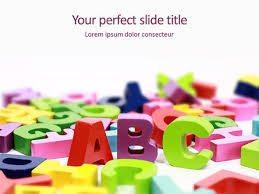 Alphabet google slides™ | letter sounds | distance learning. Scattered Alphabet Letters Free Presentation Template For Google Slides And Powerpoint 15750