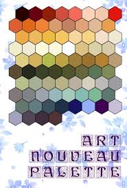 Art Nouveau Colour Palette For Clip Studio Paint Manga Studio Version 1 5 4 How To Install 1 Color Set Settings The Art Nouveau Art Nouveau Design Art