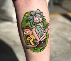 Rick and morty has staying power. Rick And Morty Tattoo By Matthew Larkin Photo 23556