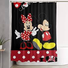 35 best mickey mouse bathroom collection ideas for your kids bathroom if you are looking for a great way to design a bathroom or leave it different from others you can get a curtain and change the overall look and feel of the walls. Liuyan Shower Curtain With Hook Mickey Mouse Waterproof Polyester Fabric Bathroom Decor 60 X 72 Inches Buy Online In Kuwait At Desertcart Com Kw Productid 130377095