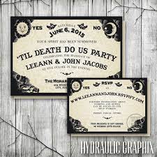 Planning a formal halloween wedding? Spooktacular Halloween Wedding Invitations Glitter N Spice