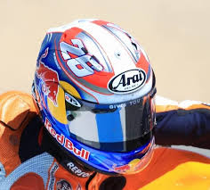 Arai Rx 7 Gp Dani Pedrosa Edition Dani 26 Arai Helmets Bike Gear Custom Helmets