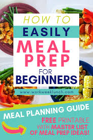 How To Meal Prep For Beginners With A Free Printable Meal Planning Guide College Meal Prep Tangerine Blog Meal Prep For Beginners Easy Healthy Recipes Healthy Meal Prep