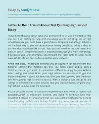 Learn a new language quickly with 125 free lessons. Letter To Best Friend About Not Quiting High School Free Essay Example