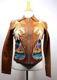 East West Music Projects Jacket Vintage Leather Jacket Papaya Jacket East West