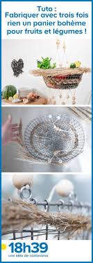 Tuto Fabriquer Sans Aucun Outil Un Panier Boheme Pour Fruits Et Legumes Panier De Fruits Panier En Fer Fruits Et Legumes