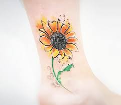 Sunflower tattoos can also be very charming, when tattooed sunflower tattoos are created in a number of different styles. Sunflower Tattoo By Ilaria Tattoo Art Post 28275