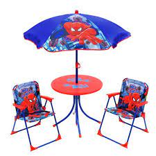 dealsdirect kids 4 piece patio set ultimate spider man kids room organization toy rooms patio set