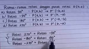 Maybe you would like to learn more about one of these? Transformasi Geometri Rotasi Perputaran Youtube