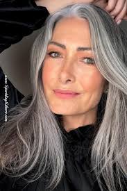 Gray Hair Before and After Makeup Pictures