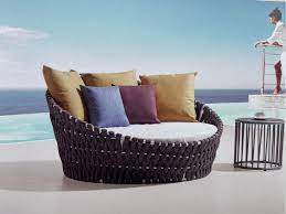 Double, queen, king & custom sizes avail. China 2020 Hot Sale Modern Rope Rattan Round Daybed Set For Outdoor Furniture China Daybed Rattan Daybed