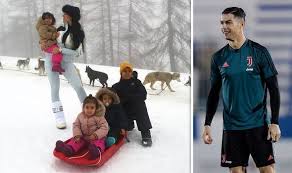 Cristiano ronaldo's girlfriend georgina rodriguez shares first photo of their entire family. Cristiano Ronaldo Girlfriend Georgina Rodriguez Goes Sledging With Ronaldo S Children Football Sport Express Co Uk