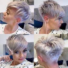 10 Chic Short Pixie Haircut Color Options For Fashion Fans Popular Haircuts In 2021 Short Pixie Haircuts Short Hair Styles Pixie Funky Short Hair