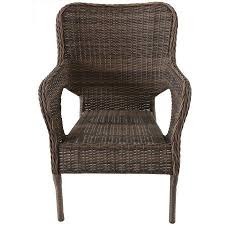 Better Homes And Gardens Camrose Farmhouse Mix And Match Stacking Wicker Chair Brown Walmart Com Wicker Chair Outdoor Wicker Chairs Wicker Chairs