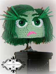 Crochet Hat Disgust From Inside Out Crochet Character Hats Crochet Kids Hats Crochet Hats
