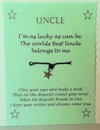 Uncle Wish Bracelet Christmas Keepsake Gift Etsy Birthday Wishes For Uncle Uncle Birthday Gifts Uncle Gifts