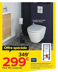 Bati support universel, sol ou mural, nos modèles répondent à toutes les configurations. Offre Pack Wc Suspendu Solido Harmony Grohe Chez Castorama