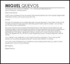 Np Cover Letter Sample Cover Letter Templates Examples