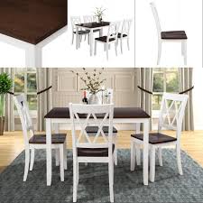 New factory sale pp dining chair room furniture beech wood dowel legs side chair. 2021 White Cherry Dining Table Set Home Kitchen Table Chairs Wood Dining Set In Stock From Greatfurnishing 347 34 Dhgate Com