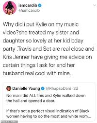 Cardi B Defends Kylie Jenner S Wap Cameo In Since Deleted Tweets Kylie Jenner Cardi B Kylie