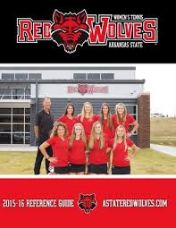 2015 16 tennis reference guide by Arkansas State Athletics