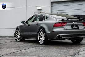Solid Gray Audi A7 Put On Custom Chrome Rohana Rims Audi Audi A7 Audi Rims