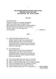 Jenis jenis mahkamah di malaysia. Dalam Mahkamah Rayuan Malaysia Bidang Kuasa