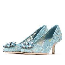 Light Blue Wedding Shoes Lace Heels Rhinestone Kitten Heel Pumps For Wedding Big Day Honeymoo Wedding Shoes Lace Heels Blush Wedding Shoes Wedding Shoes Lace