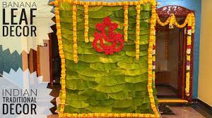 అతి తక్కువ ధరల్లో థీమ్ అలంకరణ ఇంట్లోనే.20000rs decoration in 800rs.annaprasana theme decoration. Diy Banana Leaf Decoration Indian Traditional Decoration Ideas Low Budget Backdrop Youtube