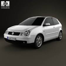 3d Model Of Volkswagen Polo Mk4 3 Door 2001 Voiture Fourgon Mercedes